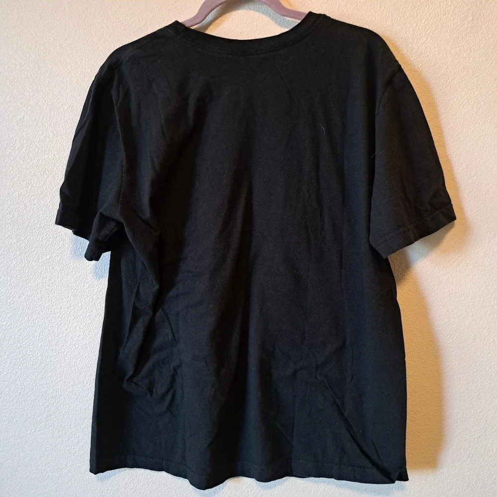 Nike Mens Just Do It Graphic T-Shirt Black Neon Yellow Swoosh Regular Fit Large